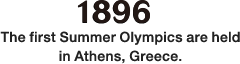 1896: The first Summer Olympics are held in Athens, Greece.