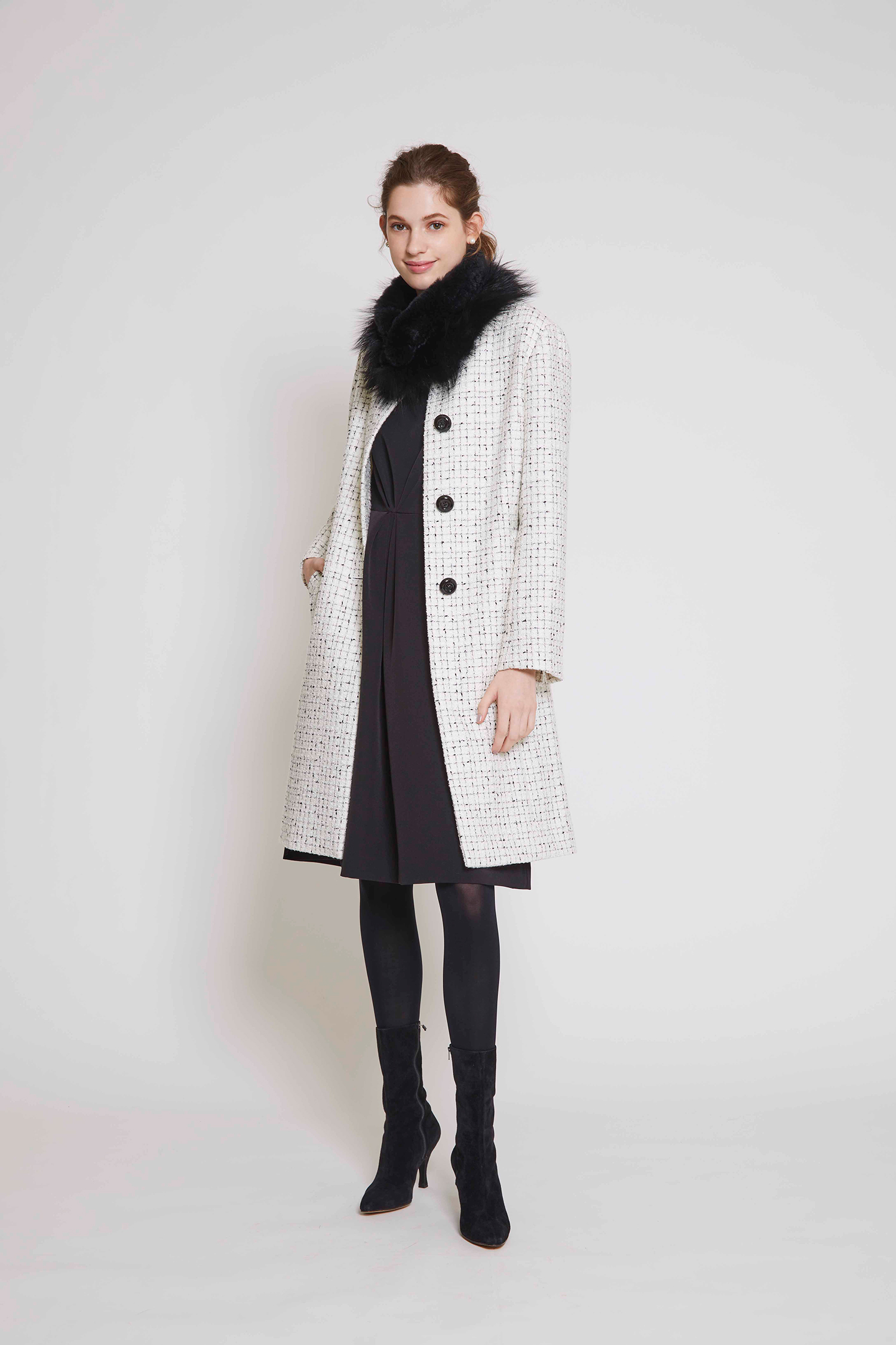 Beautiful silhouette Tweed coat